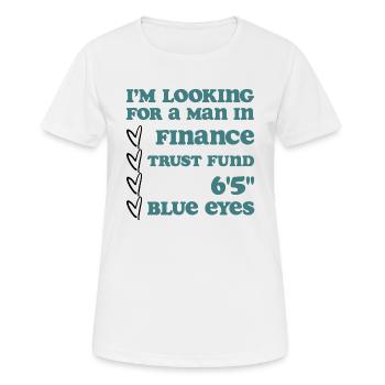 I'm looking for a man in finance - Women's Breathable T-Shirt - white - Front - AI Model Female 172 dark (172cm)