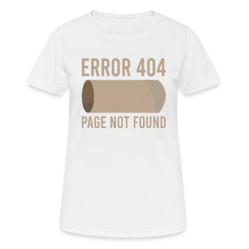 Erreur 404 papier toilette drôle - T-shirt respirant Femme - blanc - Devant - AI Model Female 172 dark (172cm)