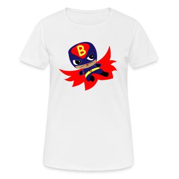 Comic superhéros Boy Halloween anniversaire doux - T-shirt respirant Femme - blanc - Devant - AI Model Female 172 dark (172cm)