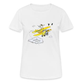 Die Wahrheit über Schafshaare - Frauen T-Shirt atmungsaktiv - Weiß - Vorne - AI Model Female 172 dark (172cm)