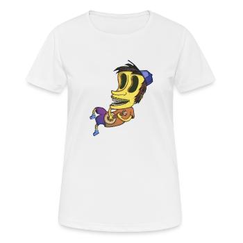 Floating guy - Women's Breathable T-Shirt - white - Front - AI Model Female 172 dark (172cm)