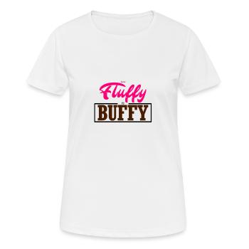 From Fluffy to Buffy - Women's Breathable T-Shirt - white - Front - AI Model Female 172 dark (172cm)