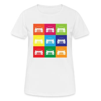 Multi Color Impreza - T-shirt respirant Femme - blanc - Devant - AI Model Female 172 dark (172cm)