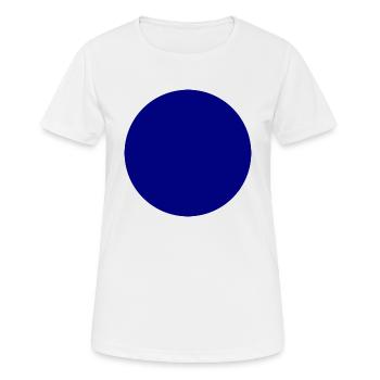 Blau Kreis - Frauen T-Shirt atmungsaktiv - Weiß - Vorne - AI Model Female 172 dark (172cm)