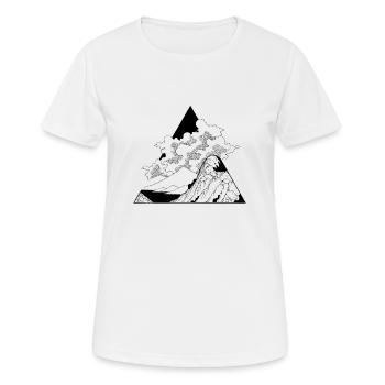 189 - T-shirt respirant Femme - blanc - Devant - AI Model Female 172 dark (172cm)