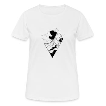 83 - Women's Breathable T-Shirt - white - Front - AI Model Female 172 dark (172cm)