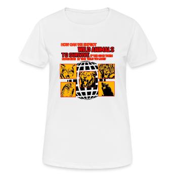 Wild Animals to Survive ! - Frauen T-Shirt atmungsaktiv - Weiß - Vorne - AI Model Female 172 dark (172cm)