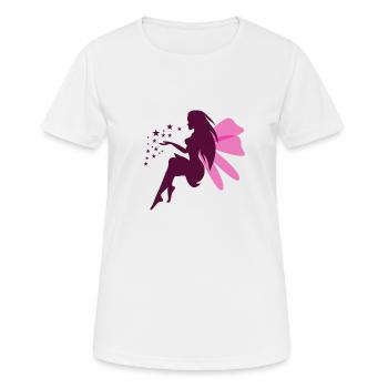 violet fairy 2 - Frauen T-Shirt atmungsaktiv - Weiß - Vorne - AI Model Female 172 dark (172cm)