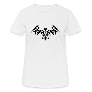 Drachen Tattoo design Shirt ! - Frauen T-Shirt atmungsaktiv - Weiß - Vorne - AI Model Female 172 dark (172cm)