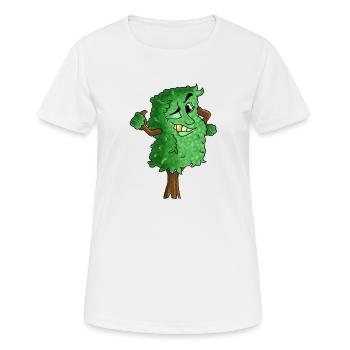 arbre - T-shirt respirant Femme - blanc - Devant - AI Model Female 172 dark (172cm)
