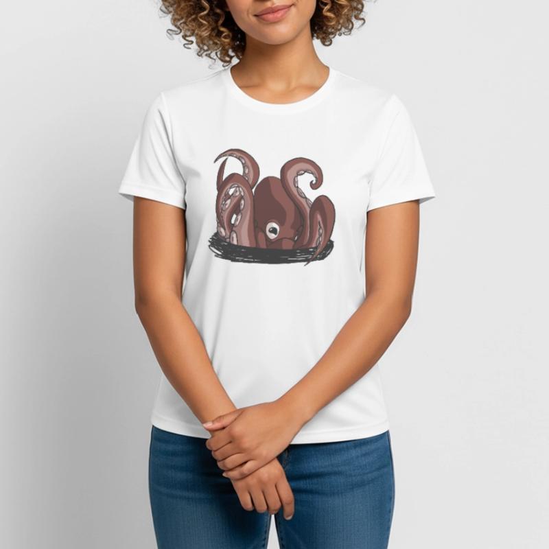 Der Beginn der Krake Frauen T-Shirt atmungsaktiv