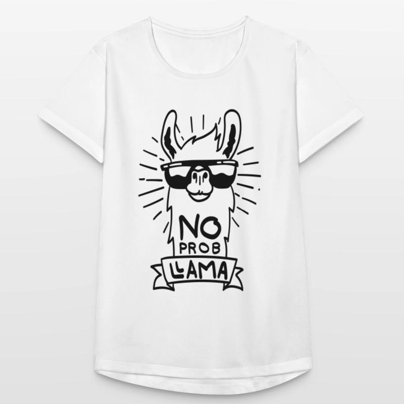No ProbLlama - cooles Lama Geschenk Frauen T-Shirt atmungsaktiv