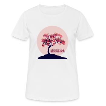 CR - Sakura - Women's Breathable T-Shirt - white - Front - AI Model Female 172 dark (172cm)