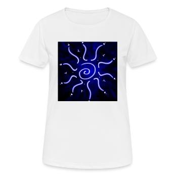 ELEKTRISCHE HEISSE SONNE - Frauen T-Shirt atmungsaktiv - Weiß - Vorne - AI Model Female 172 dark (172cm)