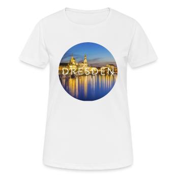 Dresde - T-shirt respirant Femme - blanc - Devant - AI Model Female 172 dark (172cm)