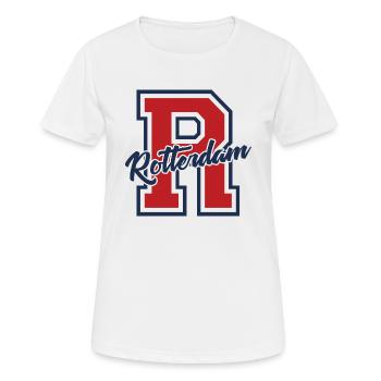Rotterdam - Netherlands - Holland - Randstad - Women's Breathable T-Shirt - white - Front - AI Model Female 172 dark (172cm)