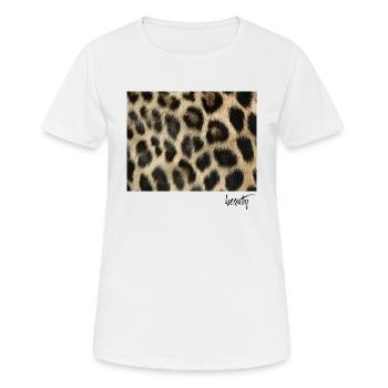 Léo Imprimer - T-shirt respirant Femme - blanc - Devant - AI Model Female 172 dark (172cm)