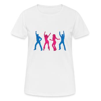 Disco 70s - Oldies 70s - 70s Party - Women's Breathable T-Shirt - white - Front - AI Model Female 172 dark (172cm)