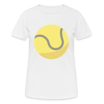 Tennis Ball - Frauen T-Shirt atmungsaktiv - Weiß - Vorne - AI Model Female 172 dark (172cm)