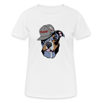 American Bully Pocket Hemp Hip Hop Joint Weed - T-shirt respirant Femme - blanc - Devant - AI Model Female 172 dark (172cm)