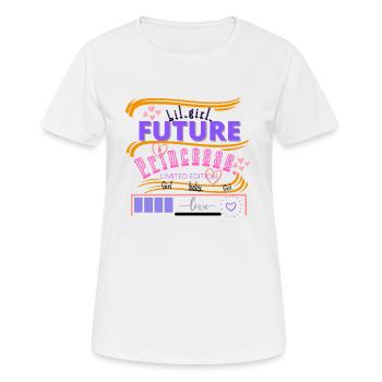 Future princesse - T-shirt respirant Femme - blanc - Devant - AI Model Female 172 dark (172cm)