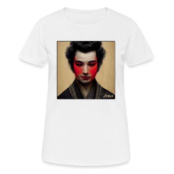 the ronin - T-shirt respirant Femme - blanc - Devant - AI Model Female 172 dark (172cm)