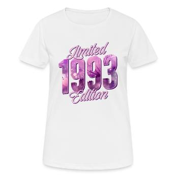 1993 Naissance femme d’anniversaire - T-shirt respirant Femme - blanc - Devant - AI Model Female 172 dark (172cm)