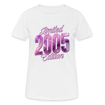2005 Born birthday woman - Women's Breathable T-Shirt - white - Front - AI Model Female 172 dark (172cm)