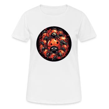 Groupe Coccinelles - T-shirt respirant Femme - blanc - Devant - AI Model Female 172 dark (172cm)
