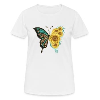 Papillon - T-shirt respirant Femme - blanc - Devant - AI Model Female 172 dark (172cm)