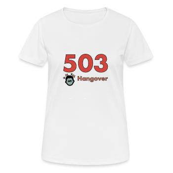 503 Hangover T-shirt - Parfait pour le concepteur de sites Web. - T-shirt respirant Femme - blanc - Devant - AI Model Female 172 dark (172cm)