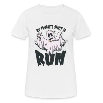 Meine Lieblingsspirituose ist Rum - Frauen T-Shirt atmungsaktiv - Weiß - Vorne - AI Model Female 172 dark (172cm)