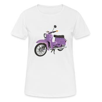 Avalez dans le lilas - T-shirt respirant Femme - blanc - Devant - AI Model Female 172 dark (172cm)