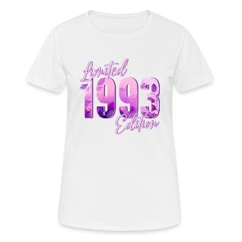 1993 Naissance femme d’anniversaire - T-shirt respirant Femme - blanc - Devant - AI Model Female 172 dark (172cm)
