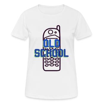 ALTE SCHULE - Frauen T-Shirt atmungsaktiv - Weiß - Vorne - AI Model Female 172 dark (172cm)