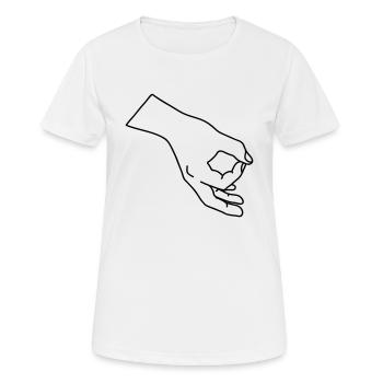 Take a look! - Women's Breathable T-Shirt - white - Front - AI Model Female 172 dark (172cm)