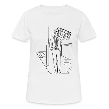 Suitwoofer - Women's Breathable T-Shirt - white - Front - AI Model Female 172 dark (172cm)