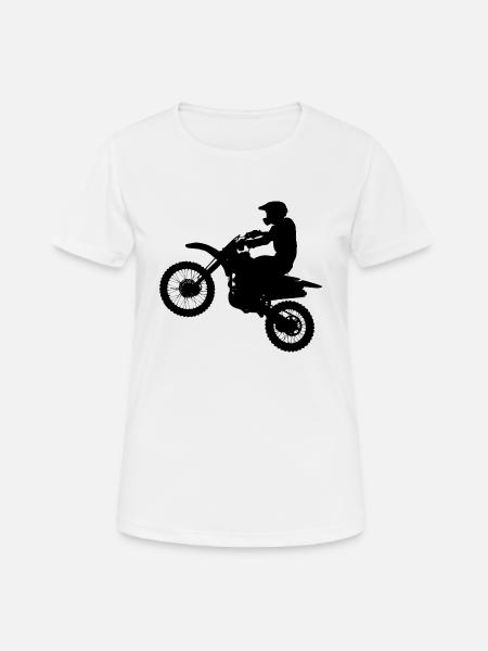 Motorcross - Women's Breathable T-Shirt - white
