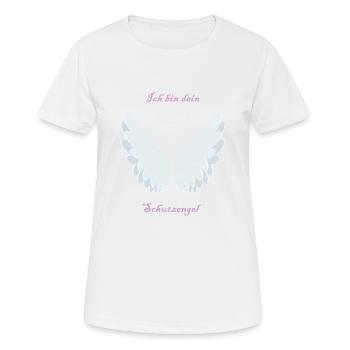 Dein Schutzengel - Frauen T-Shirt atmungsaktiv - Weiß - Vorne - AI Model Female 172 dark (172cm)
