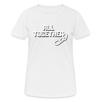 All together - Women's Breathable T-Shirt - white - Front - AI Model Female 172 dark (172cm)