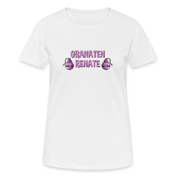 Granaten Renate Handgranate in pink und süß - Frauen T-Shirt atmungsaktiv - Weiß - Vorne - AI Model Female 172 dark (172cm)