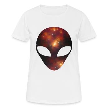 Alien - Frauen T-Shirt atmungsaktiv - Weiß - Vorne - AI Model Female 172 dark (172cm)