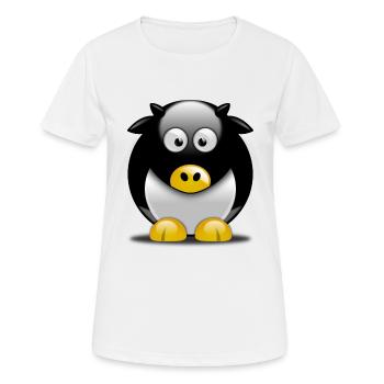 Mascotte MayLUG - T-shirt respirant Femme - blanc - Devant - AI Model Female 172 dark (172cm)