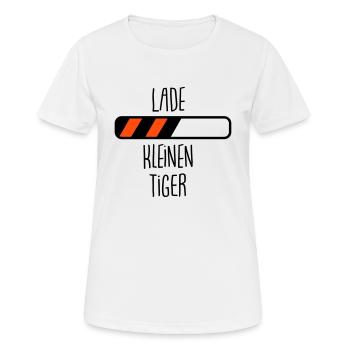 Lade... kleinen Tiger - Frauen T-Shirt atmungsaktiv - Weiß - Vorne - AI Model Female 172 dark (172cm)