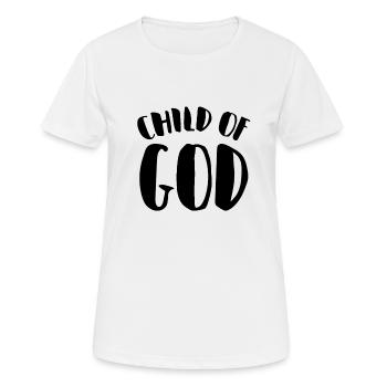 ENFANT DE DIEU DE DIEU VÊTEMENTS CHRÉTIENS - T-shirt respirant Femme - blanc - Devant - AI Model Female 172 dark (172cm)