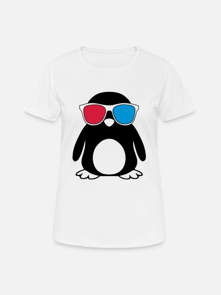 Swaggy Penguin - Women's Breathable T-Shirt - white