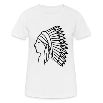 indian - Women's Breathable T-Shirt - white - Front - AI Model Female 172 dark (172cm)