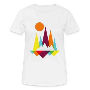 Eisberge - Frauen T-Shirt atmungsaktiv - Weiß - Vorne - AI Model Female 172 dark (172cm)