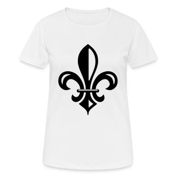 royal lily - Women's Breathable T-Shirt - white - Front - AI Model Female 172 dark (172cm)