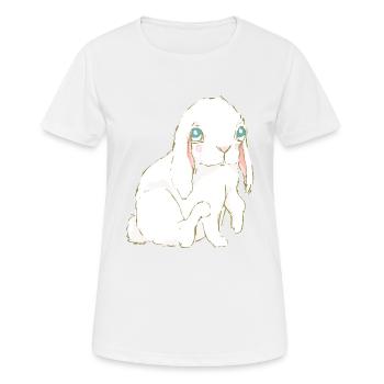 Lapin Lapin - T-shirt respirant Femme - blanc - Devant - AI Model Female 172 dark (172cm)
